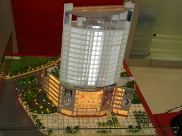 Pdf/DAO de modèle d'immeuble de bureaux de Commerical 3D dessinant la technique faite main