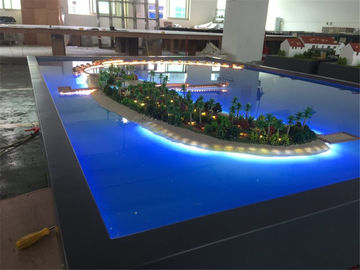 La villa miniature 3D modèlent la technique faite main de raffinage avec le système d'éclairage