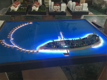 Plastique principal d'ABS de modèle de la villa 3D de station de vacances/échelle 1/500 acrylique de matériel