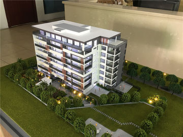 Modèle en plastique acrylique de bâtiment résidentiel pour l'affichage de Real Estate 1. 2 * 1M