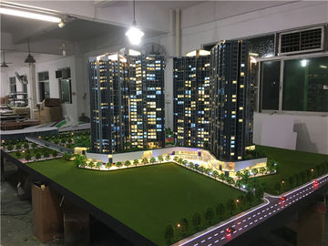 Modèles miniatures de bâtiment de Real Estate Maquette avec la lumière, kits de modèle d'architecture de construction