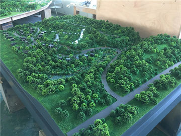 matériaux de fabrication modèles d'arbres de 1.4x1.2m pour la montagne de touristes architecturale, affichage fonctionnant Maquette