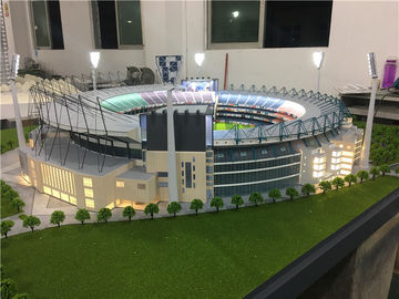 Ho stade de Maquette d'échelle avec la lumière, modèle miniature de stade de football