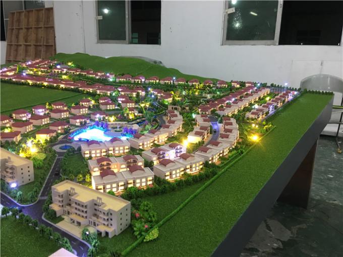 Mené allumant les approvisionnements de modélisation architecturaux, maquette d'échelle d'immobiliers